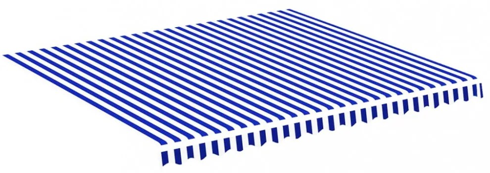 kék és fehér csere napellenző ponyva 4 x 3,5 m