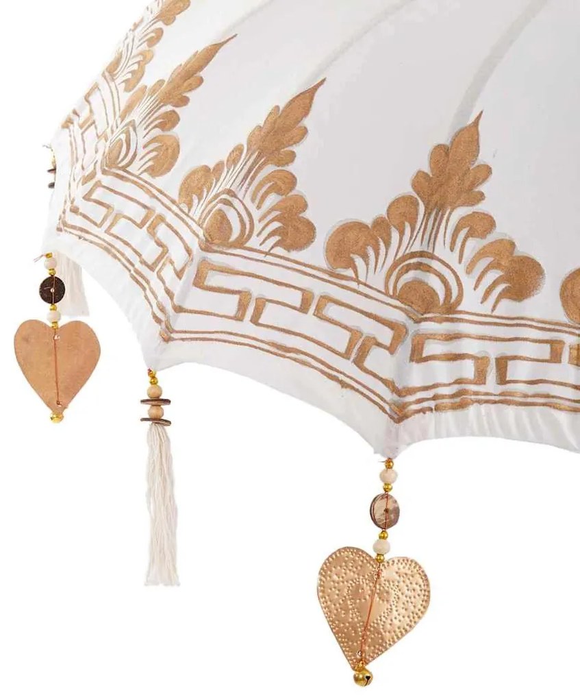 Balinéz Napernyő 260 Krém 95-100 cm Pamut és tömör fa