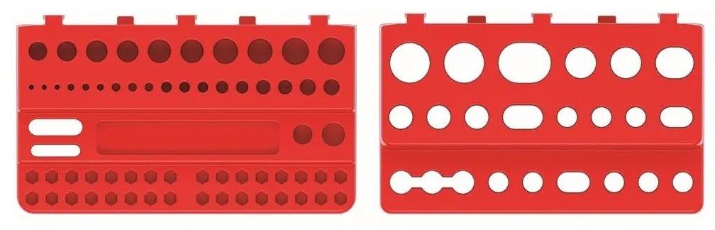 Kistenberg Szerszámtartó készlet BINEER SHELFS 190x111mm, piros, 2 db