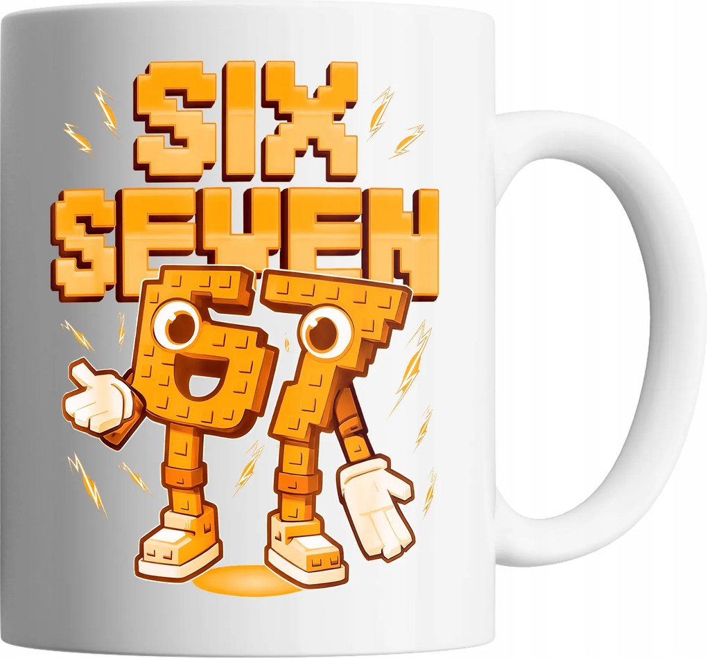 Bögre 330ml Six Seven 67 Steal A Brainrot Roblox Ajándék Név