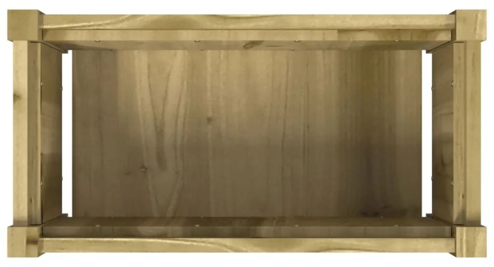 impregnált fenyőfa virágláda 60x31x31 cm