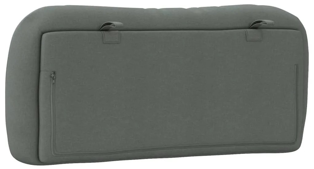 sötétszürke szövet fejtámla párna Hvar 90 cm