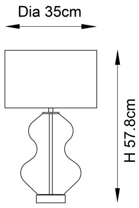 Endon 102676 - Dimmelhető asztali lámpa KELDA 1xE27/10W/230V fehér/matt króm