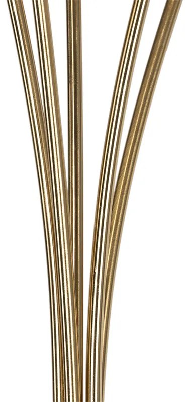 Modern állólámpa arany 5-lámpás füstüveggel - Athén