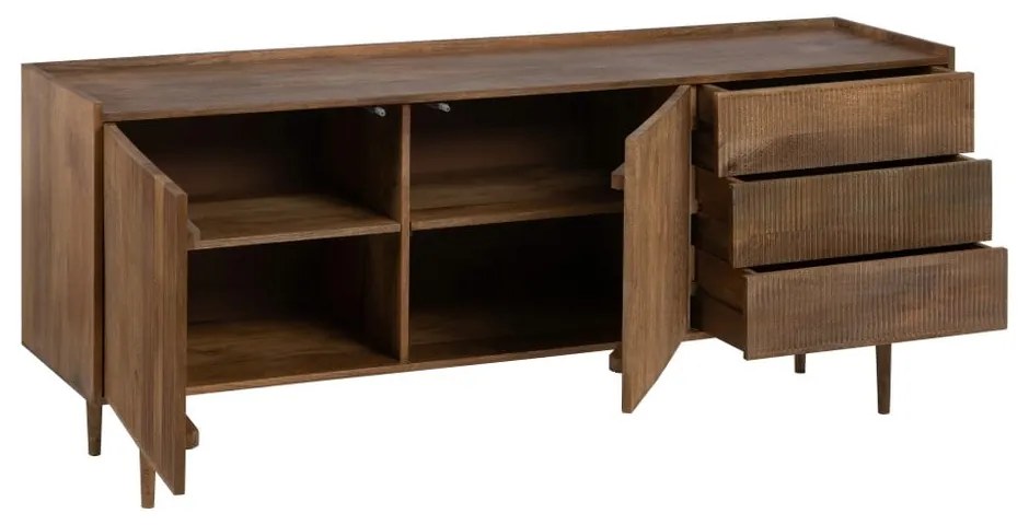 Natúr színű mangófa alacsony komód 174x75 cm Apricot – Ixia