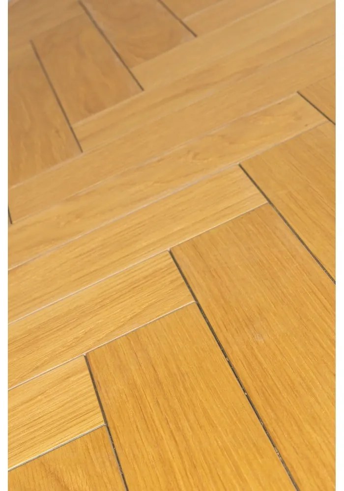 Étkezőasztal tölgyfa dekoros asztallappal 90x180 cm Class – Dutchbone