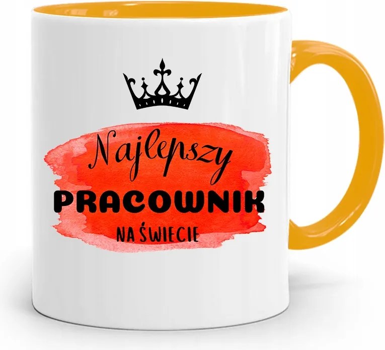 Munkavállalóknak Sárga Bögre A Világ Legjobbja fényképes nyomtatással