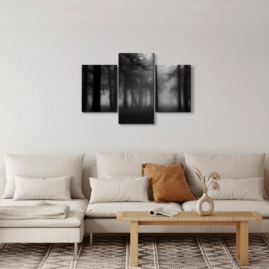 Kép - erdő a ködben (90x60 cm)