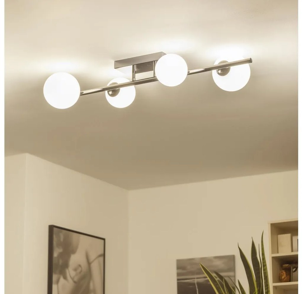 Brilagi - LED felületre szerelhető csillár MILLA 4xG9/3W/230V fekete króm/fehér