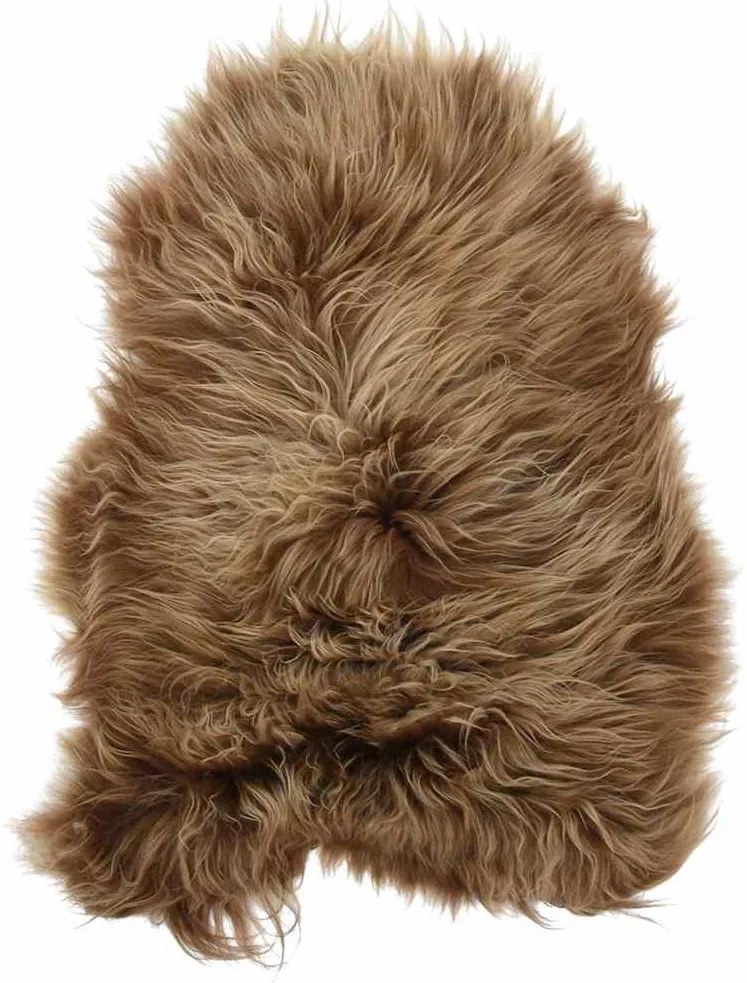 barna izlandi báránybőr székhuzat 70 x 110 cm