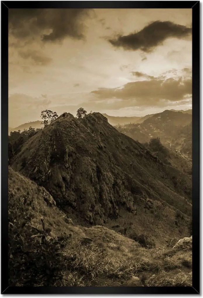 Poszterek keretben 40x60 Barna tájkép Tájkép