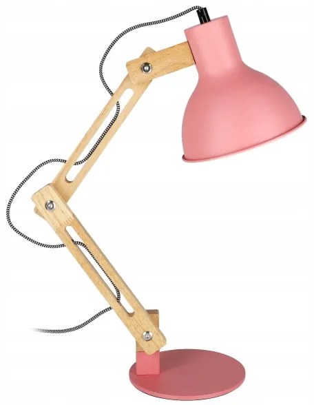 Asztali lámpa 1xE27/40W/230V rózsaszín
