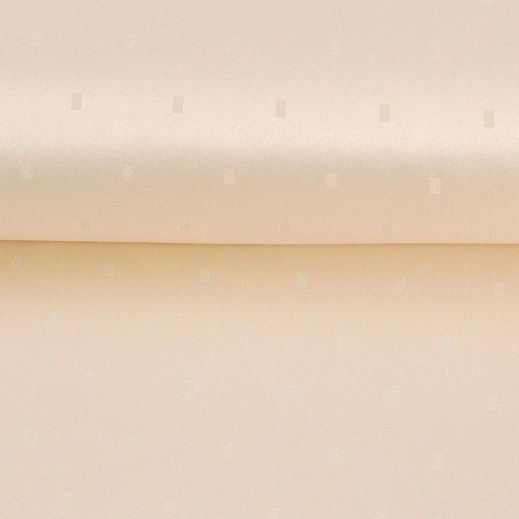 Goldea ünnepi kör alakú teflonos terítő - pezsgő színű alapon fényes négyzetek Ø 140 cm