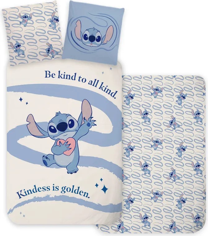 Disney Lilo és Stitch, A csillagkutya Kindness gyerek, ovis ágyneműhuzat 100×135 cm, 40×60 cm