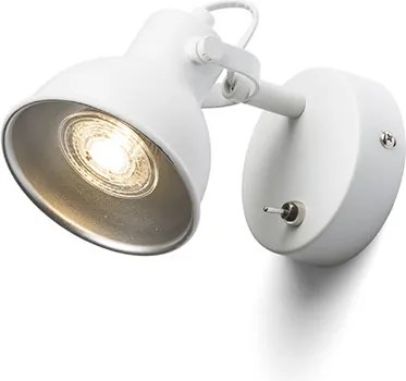 RENDL ROSITA I fali lámpa fehér/ezüstszürke 230V LED GU10 9W