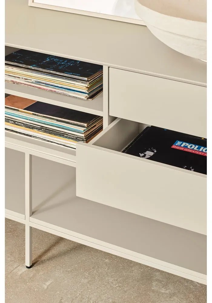 Fekete TV-állvány 175x74x45 cm Platt – Teulat