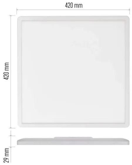 LED Mennyezeti lámpa FLORI LED/22W/230V 4000K fehér 42x42 cm