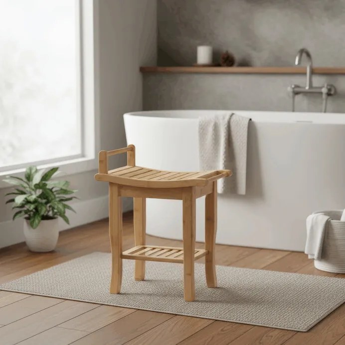 Natúr Bambusz Puff. DR-B063 NAT