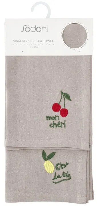 Pamut konyharuha szett 2 db-os 50x70 cm Bistro – Södahl