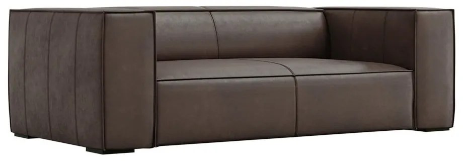 Barna bőr kanapé 212 cm Madame – Windsor & Co Sofas