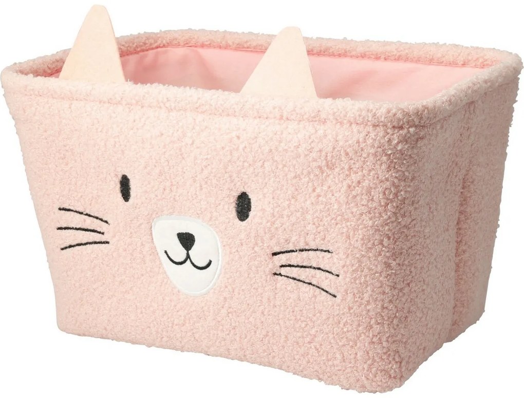 Hatu Gyerek tároló kosarak szett Macska, 2 db,rózsaszín