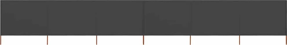 vidaXL antracitszürke szövet 6-paneles szélfogó 800 x 120 cm