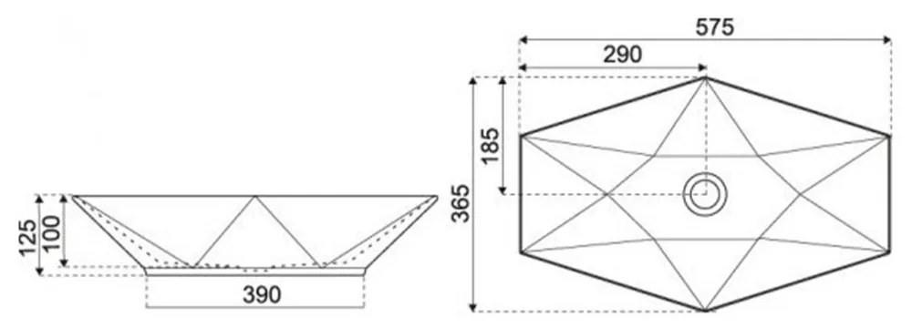 KR-570 kerámia design mosdó