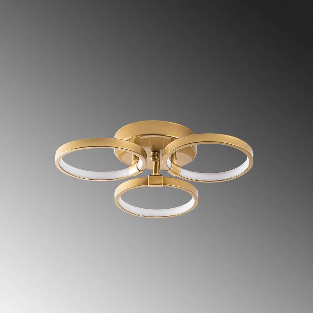 Aranyszínű LED mennyezeti lámpa ø 17 cm Halka – Opviq lights