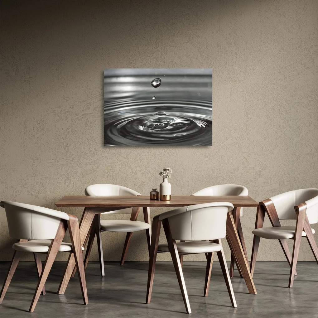 Egy vízcsepp képe (üvegen) (70x50 cm)
