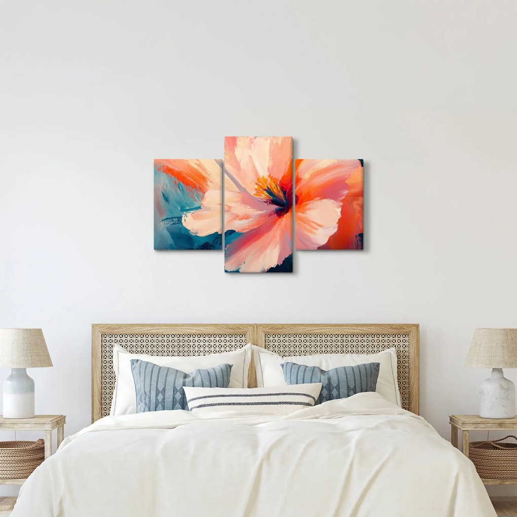 Kép - Festett virág (90x60 cm)