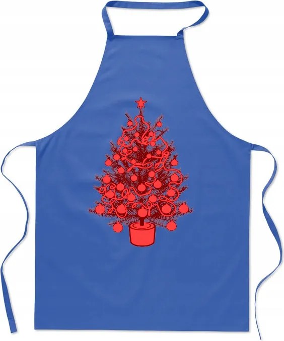 Karácsonyi konyhai kötény Piros karácsonyfa