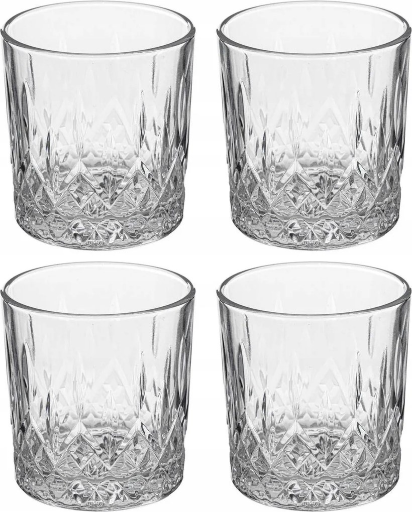 Whisky Poharak 4 db 240 ml Klasszikus kristály