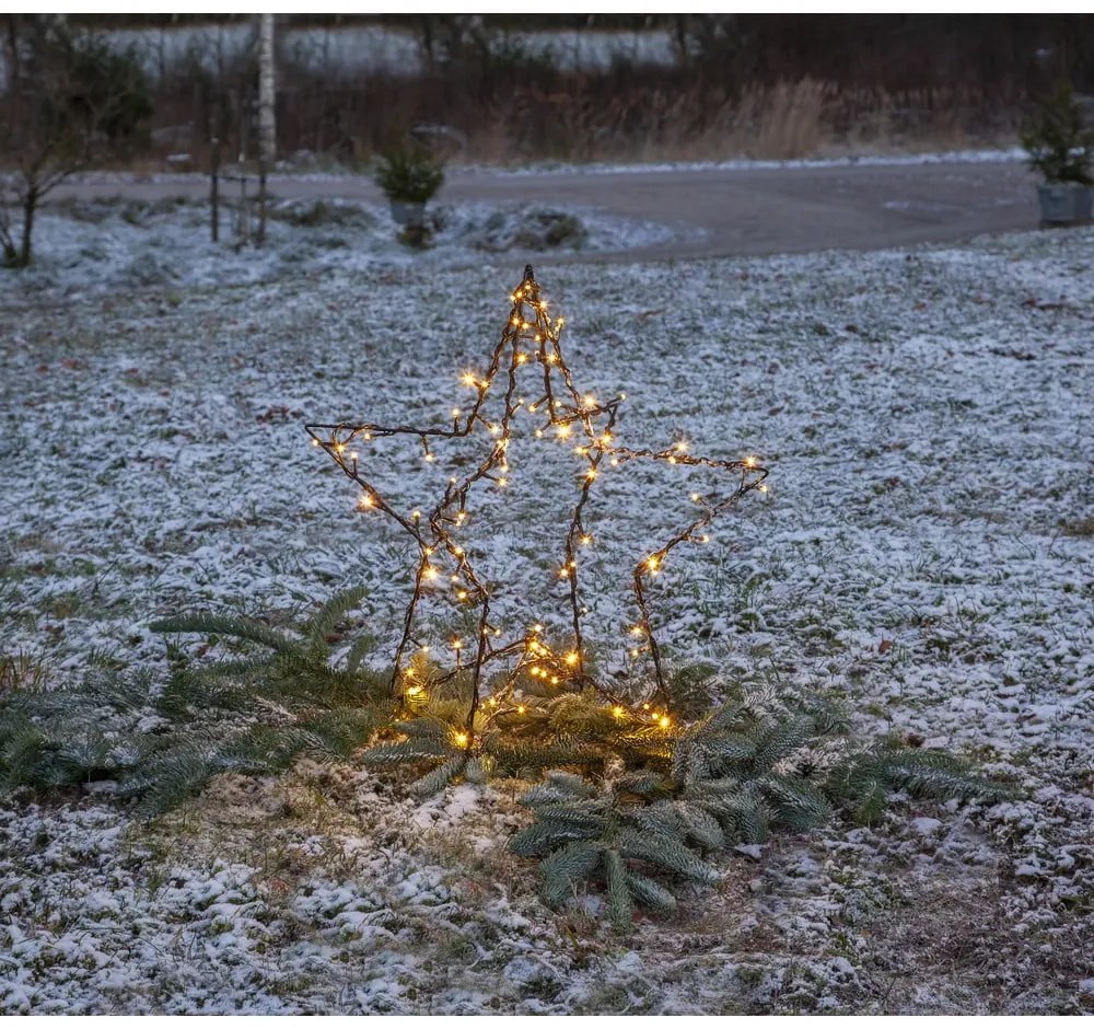 Fekete karácsonyi fénydekoráció Foldy - Star Trading