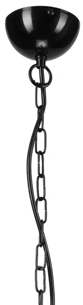 Csillár láncon TIFFANY 5xE27/60W/230V fekete