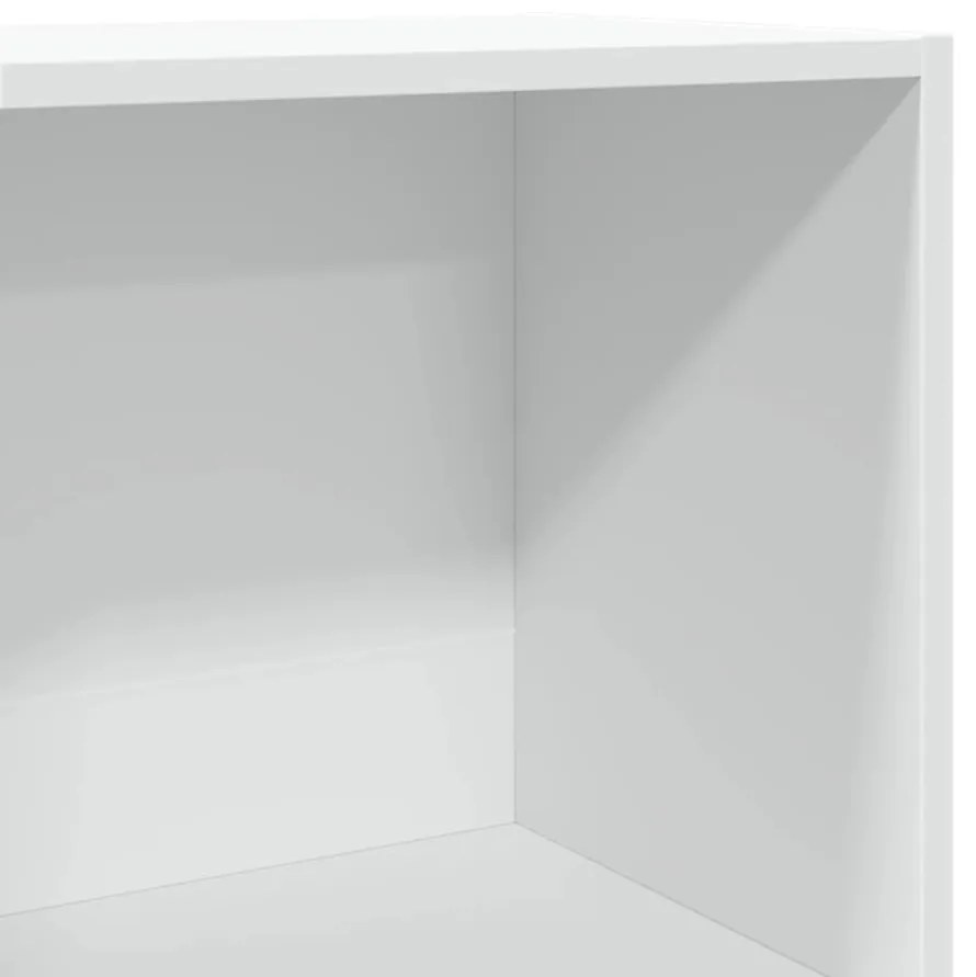 fehér szerelt fa könyvespolc 40 x 30 x 152 cm