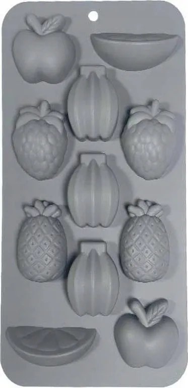 Szilikon jégforma gyümölcs forma jégkockákhoz és desszertekhez rugalmas