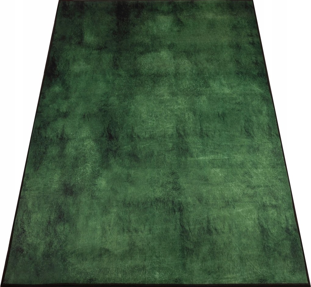 Szőnyeg 160X220 Zöld Loft Csúszásgátló Divatos Bcf Üvegzöld Divatos