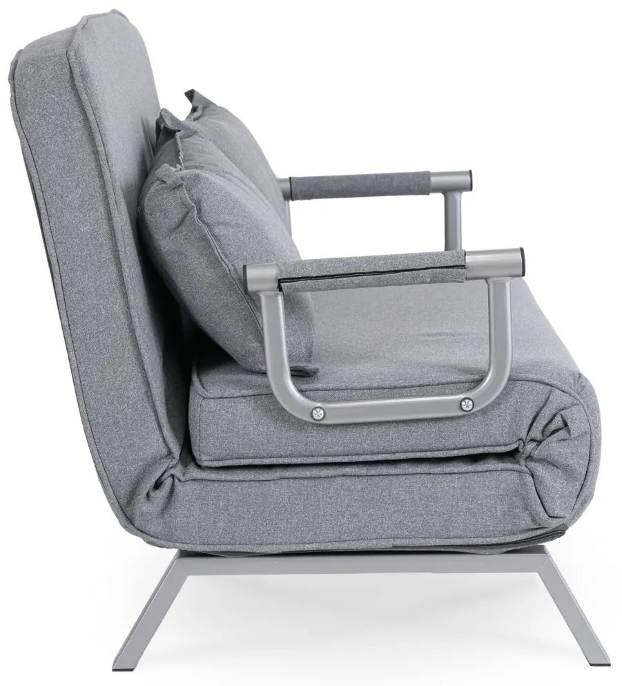 Kétszemélyes Ágyazható Kanapé Szürke Színben. BART 2