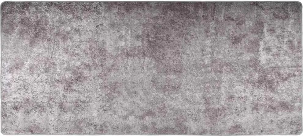 vidaXL szürke csúszásmentes mosható szőnyeg 80 x 300 cm