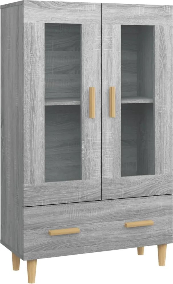 vidaXL szürke sonoma színű szerelt fa magasszekrény 70 x 31 x 115 cm
