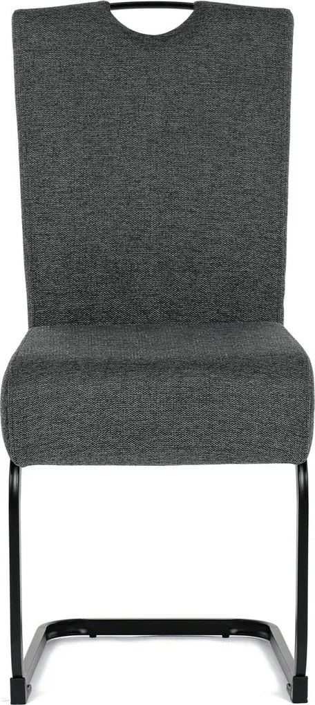 Jídelní židle, šedá, látka, DCL-E2008 GREY2