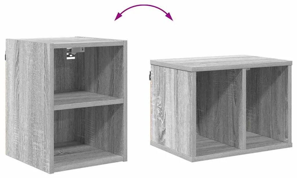 Függő szekrény Riga Szürke Sonoma 30 x 29,5 x 40 cm Faanyag