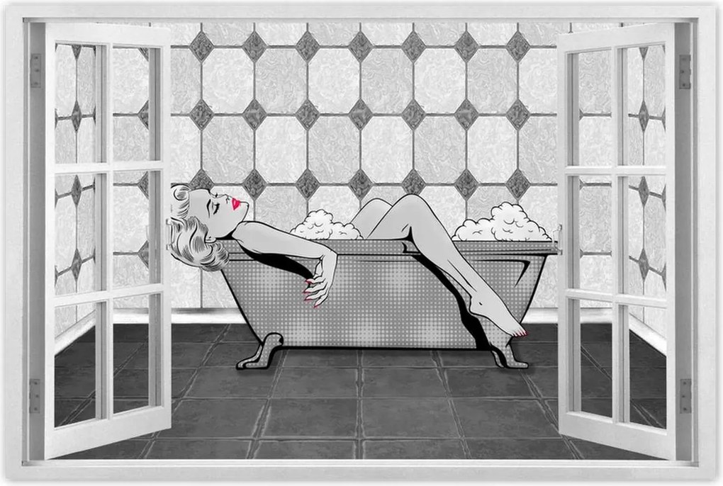 Poszterek 90x60 Marylin Monroe a kádban