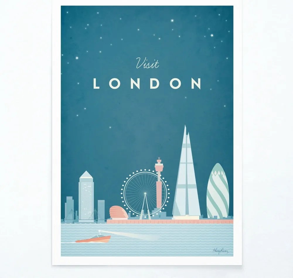 Poszter London, 30x40 cm - Travelposter