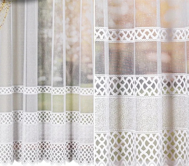 Minta 107627 méret 300x175cm jacquard függöny, egyenes (szegélyekkel)