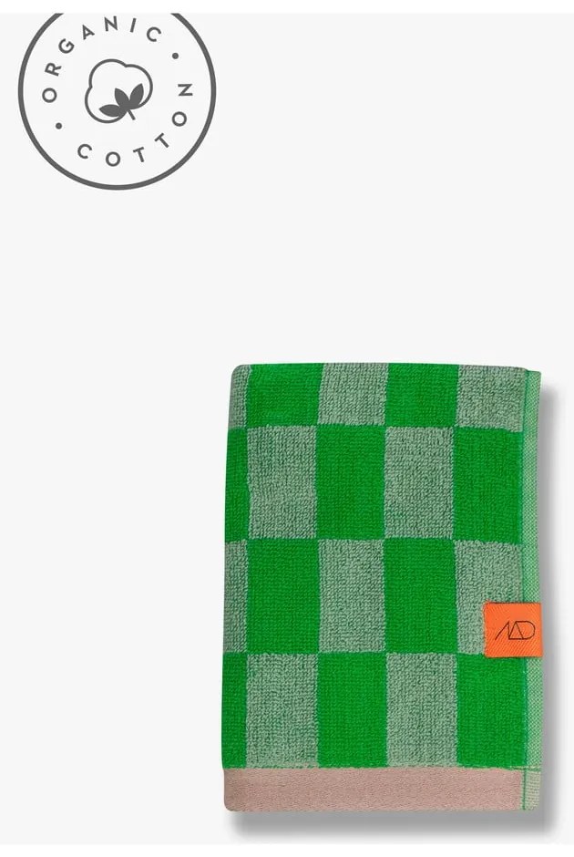 Zöld organikus pamut törölköző szett 2 db-os 40x55 cm Retro – Mette Ditmer Denmark