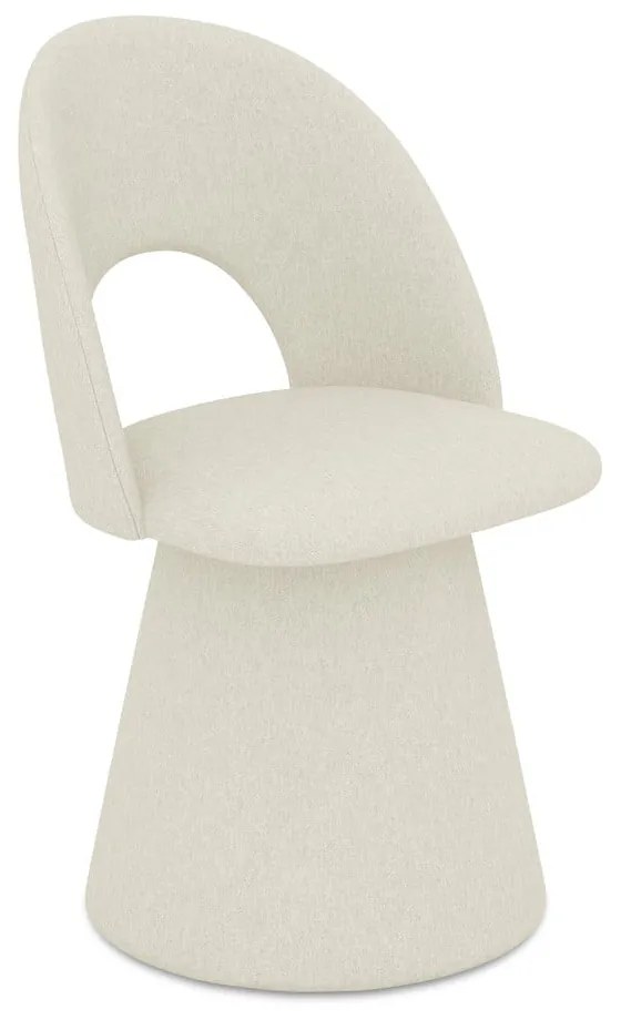 Krémszínű kárpitozott étkezőfotel Kalo – Makamii