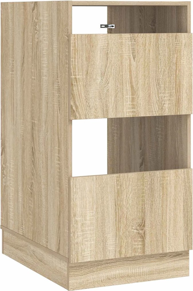 vidaXL Mosókonyha Szekrény tárolóval Sonoma 50 x 68 x 102 cm Faanyag