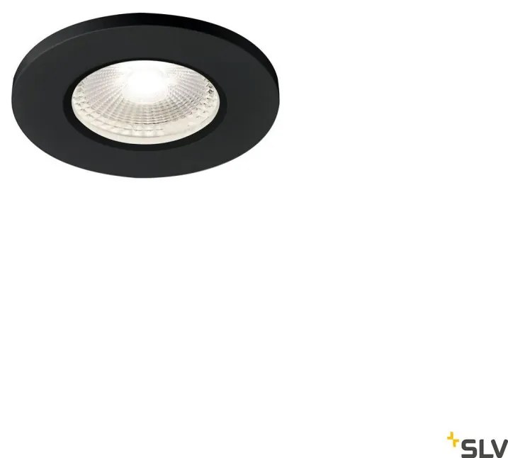 SLV 1001017 KAMUELA Kültéri Mennyezetbe Építhető Lámpa Fekete LED IP44