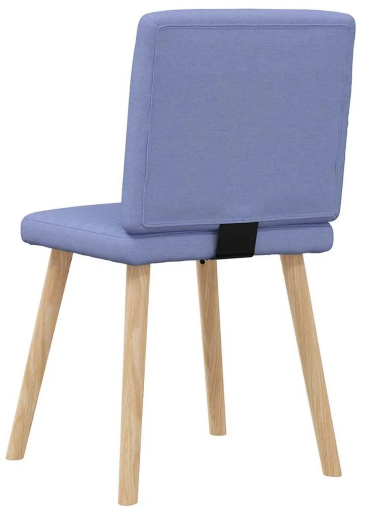vidaXL étkezőszékek 4 db Jeans kék szövet